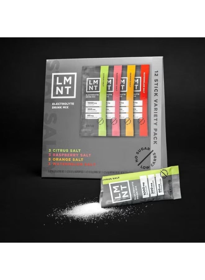LMNT Electrolyte Drink Mix | Variety Pack | 12 Stick Packs - Image 3